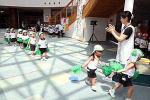 運動会のリズム活動　うさぎ・りす・ことり