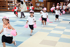 運動会のリズム活動　うさぎ・りす・ことり