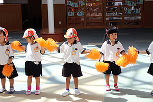 運動会のリズム活動　ぱんだ・こあら・きりん