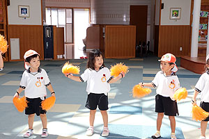 運動会のリズム活動　ぱんだ・こあら・きりん