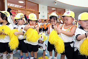 運動会のリズム活動　ぱんだ・こあら・きりん