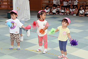 運動会のリズム活動　ひよこ・あひる