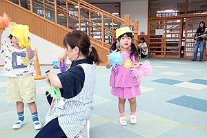 運動会のリズム活動　ひよこ・あひる