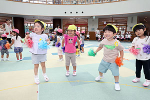 運動会のリズム活動　ひよこ・あひる