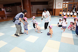 運動会の活動　かけっこ　　ひよこ・あひる