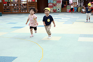 運動会の活動　かけっこ　　ひよこ・あひる