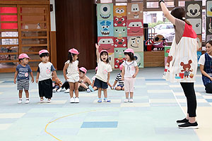 運動会の活動　かけっこ　　ひよこ・あひる