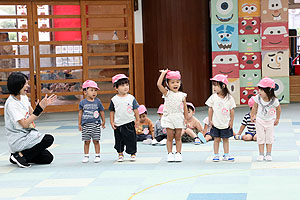 運動会の活動　かけっこ　　ひよこ・あひる