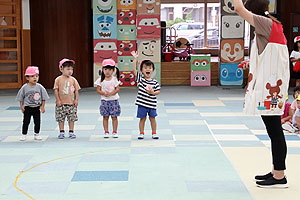 運動会の活動　かけっこ　　ひよこ・あひる