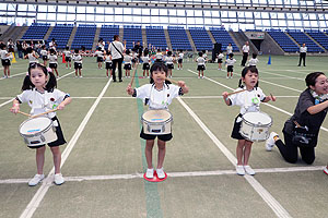 運動会予行１　　年長組　鼓笛・A・B