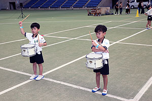 運動会予行１　　年長組　鼓笛・A・B