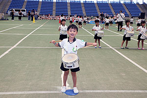 運動会予行１　　年長組　鼓笛・A・B