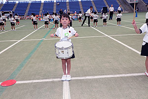 運動会予行１　　年長組　鼓笛・A・B