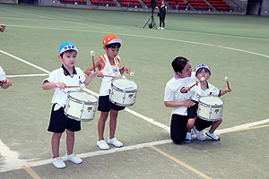 運動会予行２　　年長組　鼓笛・C・Ｄ・Ｅ