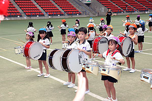 運動会予行２　　年長組　鼓笛・C・Ｄ・Ｅ