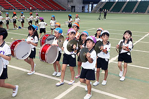 運動会予行２　　年長組　鼓笛・C・Ｄ・Ｅ