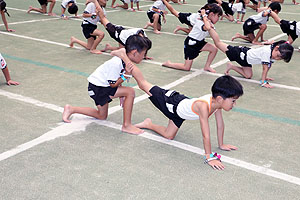 運動会予行3　　　年長組　組体操