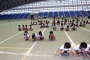 運動会予行3　　　年長組　組体操