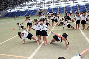 運動会予行3　　　年長組　組体操