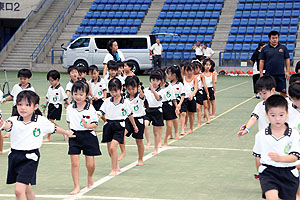 運動会予行3　　　年長組　組体操