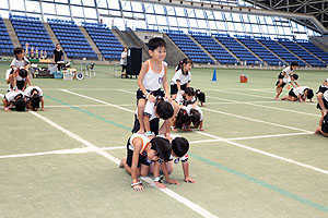 運動会予行3　　　年長組　組体操