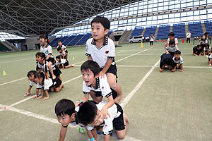 運動会予行3　　　年長組　組体操