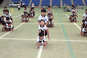 運動会予行3　　　年長組　組体操