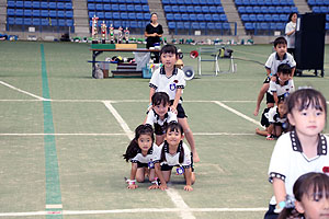 運動会予行3　　　年長組　組体操