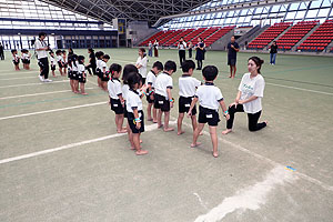 運動会予行3　　　年長組　組体操