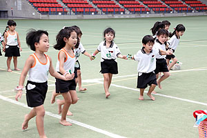 運動会予行4　　　年長組　バルーン