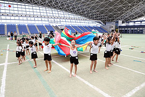 運動会予行4　　　年長組　バルーン