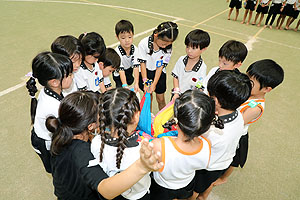 運動会予行4　　　年長組　バルーン