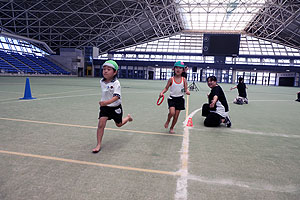 運動会予行5　　　年長組リレー