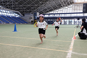 運動会予行5　　　年長組リレー