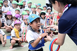 運動会予行5　　　年長組リレー