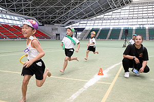 運動会予行5　　　年長組リレー