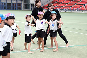 運動会予行5　　　年長組リレー