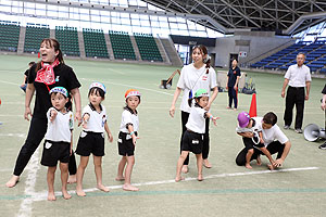 運動会予行5　　　年長組リレー