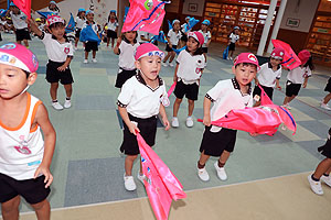 運動会のリズム活動　年中組