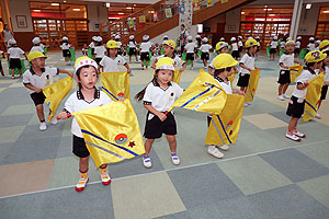 運動会のリズム活動　年中組