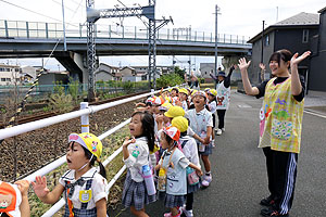 お散歩へでかけました　ひまわり・きりん