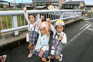 お散歩へでかけました　ひまわり・きりん