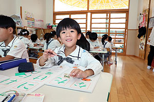 習字教室がありました　年長組