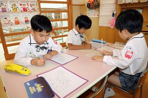 谷口先生の習字教室　　年長組