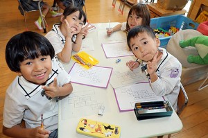 谷口先生の習字教室　　年長組