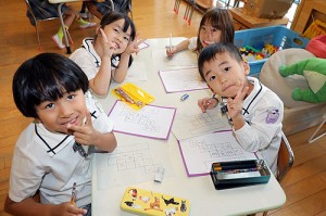 谷口先生の習字教室　　年長組