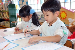 谷口先生の習字教室　　年長組