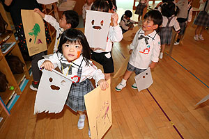 ハロウィンおばけだぞ～　りす