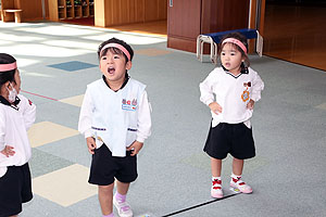 リズムフェスティバル園内予行　年少Aチーム