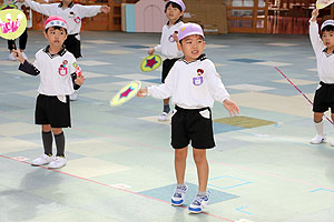 リズムフェスティバル園内予行　年中Aチーム